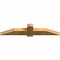 Ekena Millwork Eugene Rough Sawn Timber Gable Bracket, Western Red Cedar, 60"W x 12"H x 4"D x 6"F, 5/12 Pitch GBW060X12X0406EUG00RWR - alternate 4